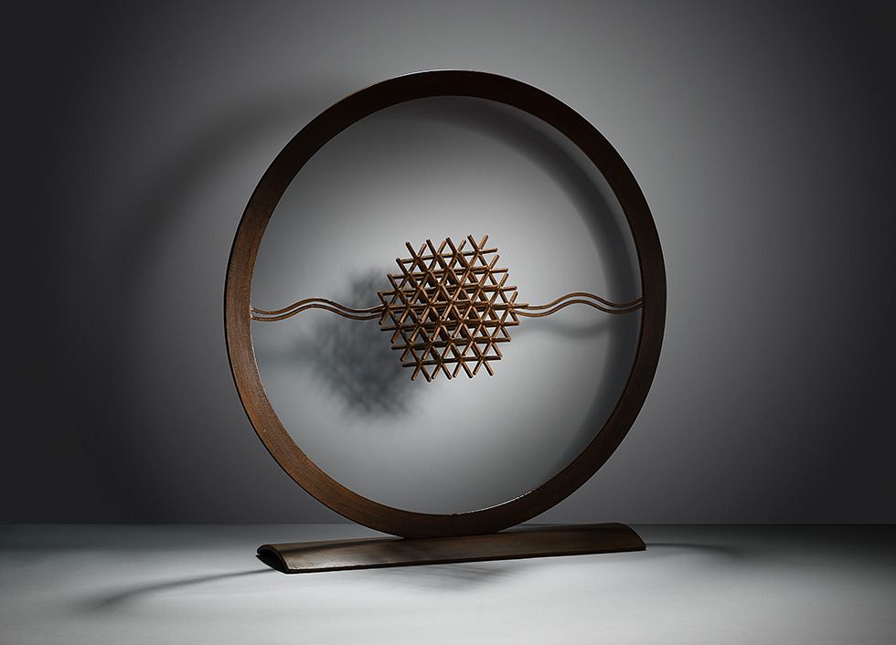 Acero Oxidado con Patina – Serie / 10, 47 x 46,5 x 16 